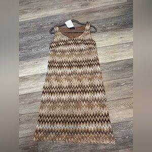 Javier Simorra Chevron Sheath Dress